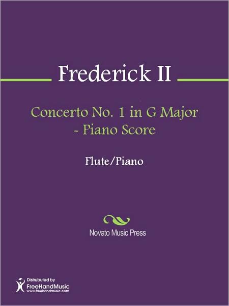 Concerto No. 1 in G Major - Piano Score