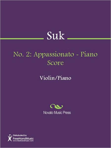 No. 2: Appassionato - Piano Score