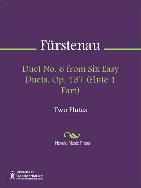 Duet No. 6 from Six Easy Duets, Op. 137 (Flute 1 Part)