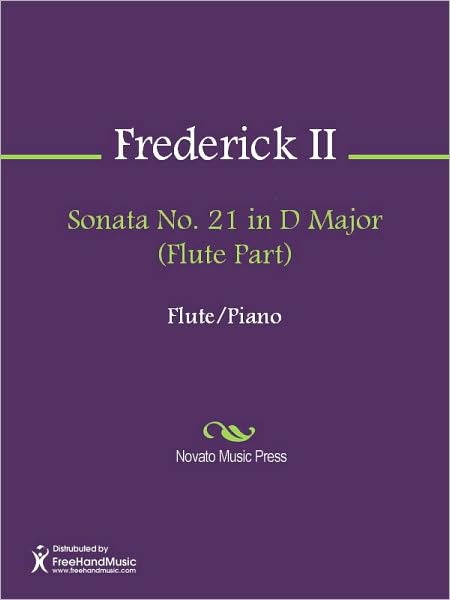 Sonata No. 21 in D Major (Flute Part)