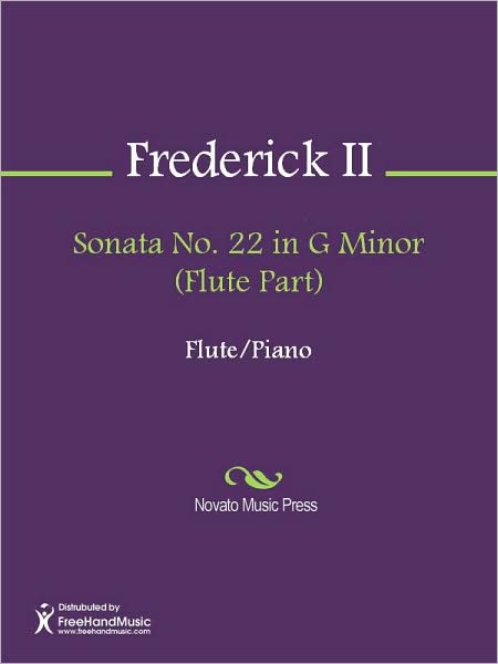 Sonata No. 22 in G Minor (Flute Part)