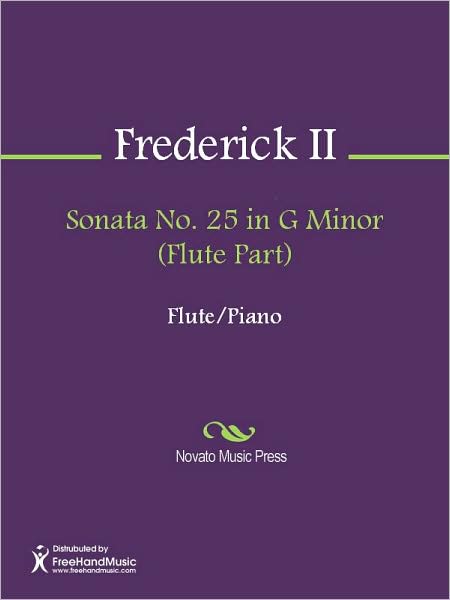 Sonata No. 25 in G Minor (Flute Part)