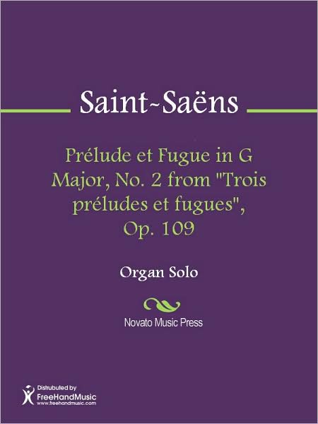 Prelude et Fugue in G Major, No. 2 from "Trois preludes et fugues", Op. 109