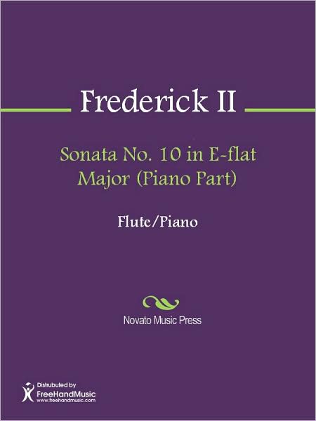 Sonata No. 10 in E-flat Major (Piano Part)