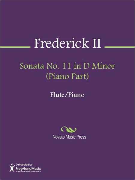 Sonata No. 11 in D Minor (Piano Part)