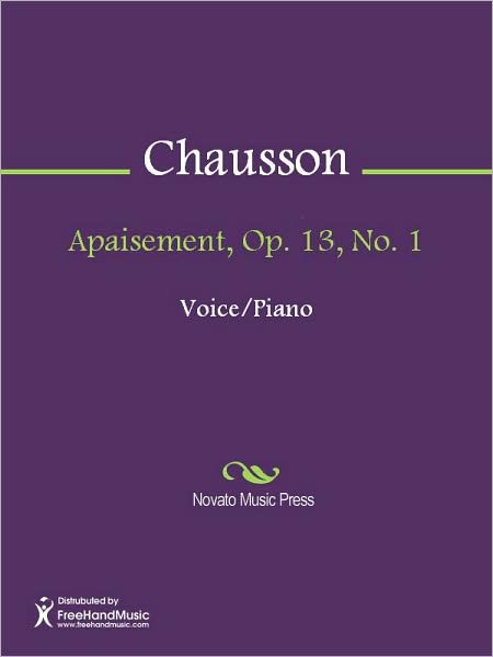 Apaisement, Op. 13, No. 1