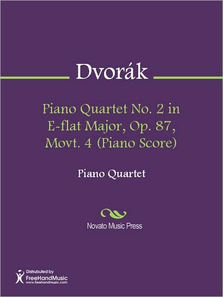Piano Quartet No. 2 in E-flat Major, Op. 87, Movt. 4 (Piano Score)