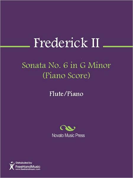 Sonata No. 6 in G Minor (Piano Score)