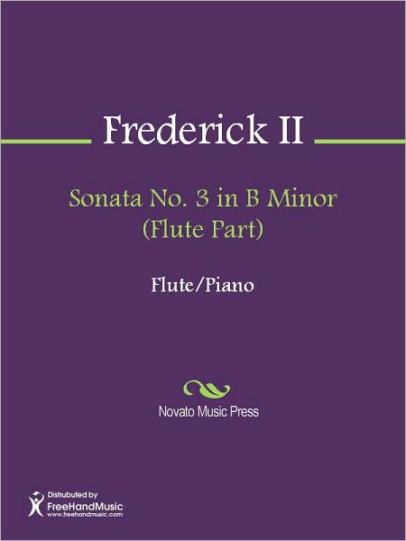 Sonata No. 3 in B Minor (Flute Part)