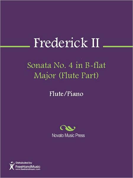 Sonata No. 4 in B-flat Major (Flute Part)