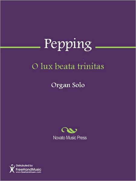 O lux beata trinitas