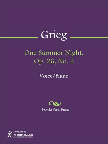 One Summer Night, Op. 26, No. 2