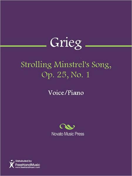 Strolling Minstrel's Song, Op. 25, No. 1