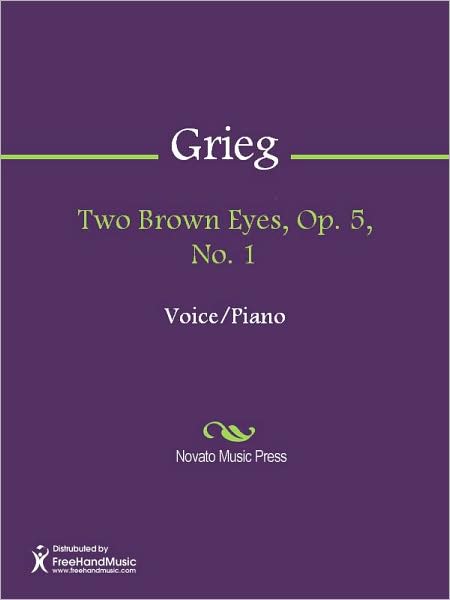 Two Brown Eyes, Op. 5, No. 1