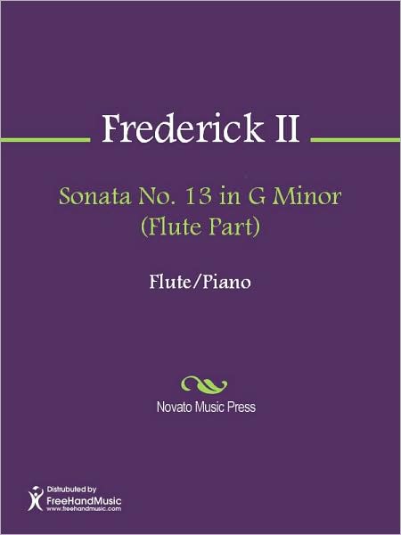 Sonata No. 13 in G Minor (Flute Part)