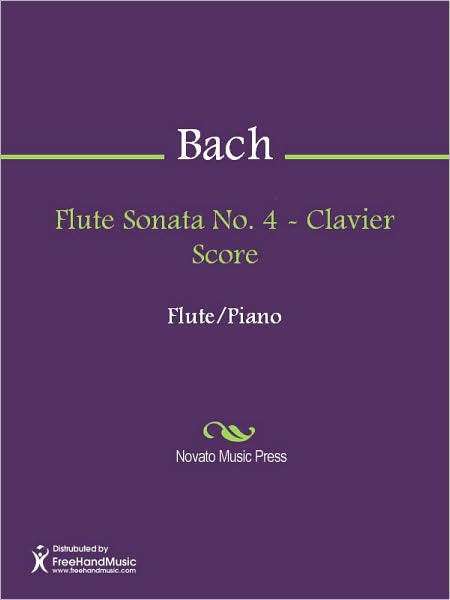 Flute Sonata No. 4 - Clavier Score
