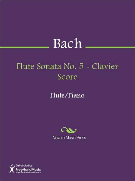 Flute Sonata No. 5 - Clavier Score