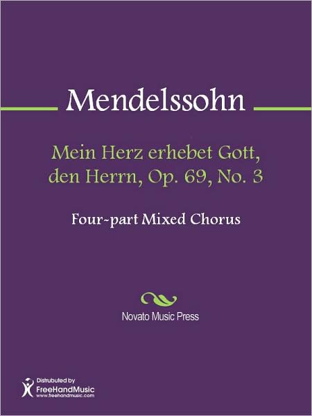 Mein Herz erhebet Gott, den Herrn, Op. 69, No. 3
