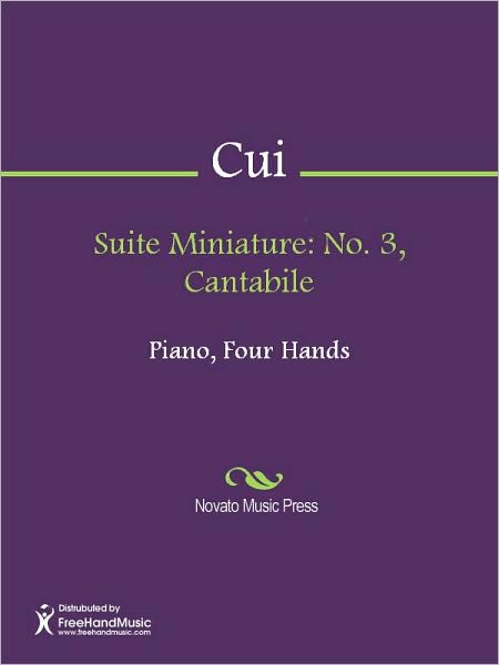 Suite Miniature: No. 3, Cantabile