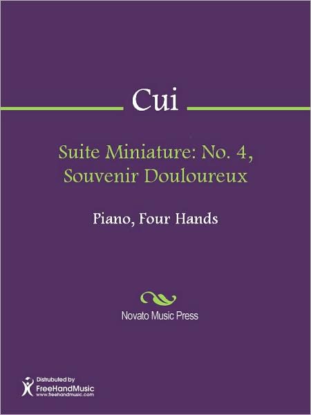 Suite Miniature: No. 4, Souvenir Douloureux