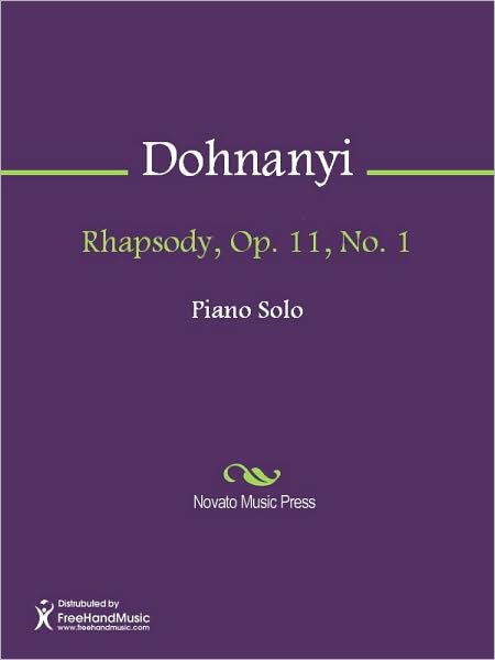 Rhapsody, Op. 11, No. 1