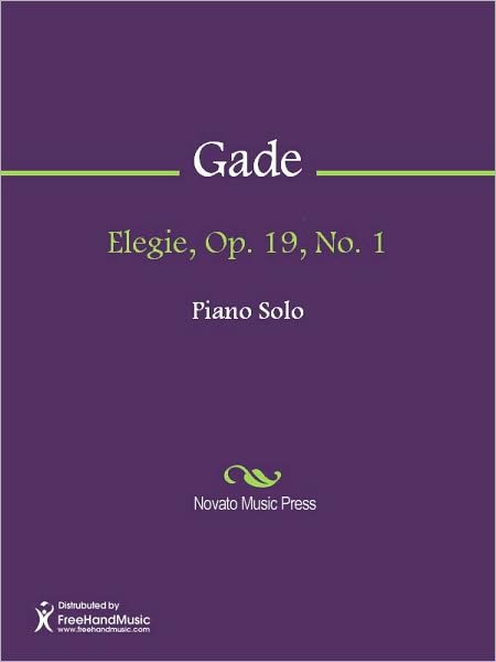 Elegie, Op. 19, No. 1