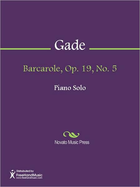 Barcarole, Op. 19, No. 5