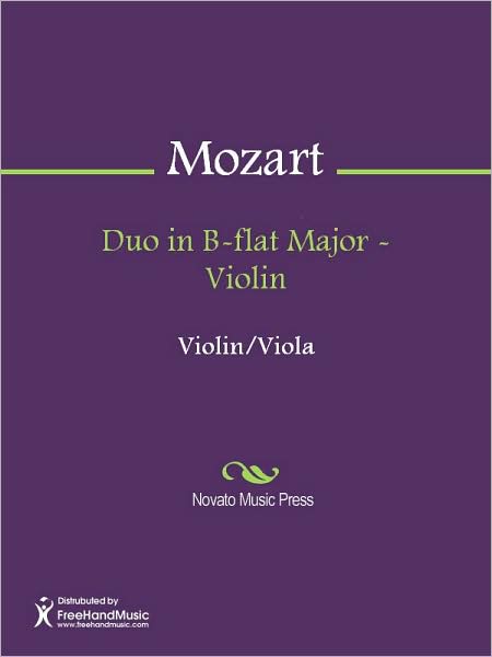 Duo in B-flat Major - Violin