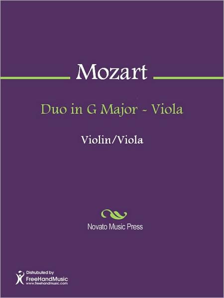 Duo in G Major - Viola