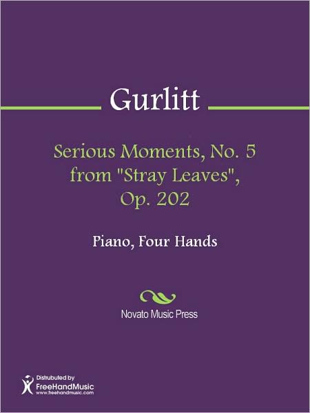 Serious Moments, No. 5 from "Stray Leaves", Op. 202