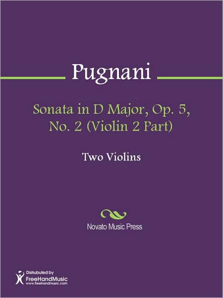 Sonata in D Major, Op. 5, No. 2 (Violin 2 Part)