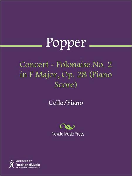 Concert - Polonaise No. 2 in F Major, Op. 28 (Piano Score)
