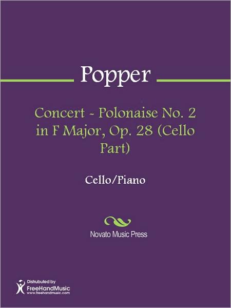 Concert - Polonaise No. 2 in F Major, Op. 28 (Cello Part)