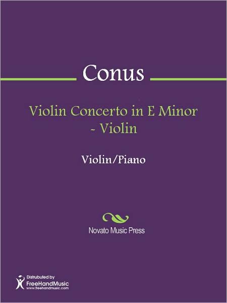 Violin Concerto in E Minor - Violin