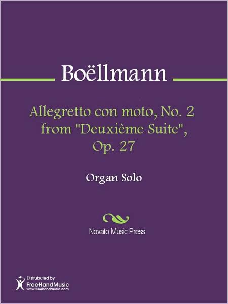 Allegretto con moto, No. 2 from "Deuxieme Suite", Op. 27