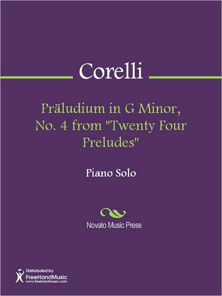 Praludium in G Minor, No. 4 from "Twenty Four Preludes"