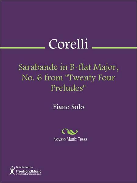 Sarabande in B-flat Major, No. 6 from "Twenty Four Preludes"
