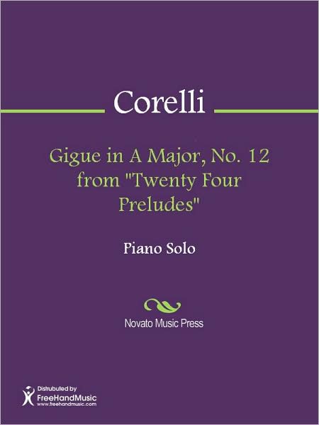 Gigue in A Major, No. 12 from "Twenty Four Preludes"