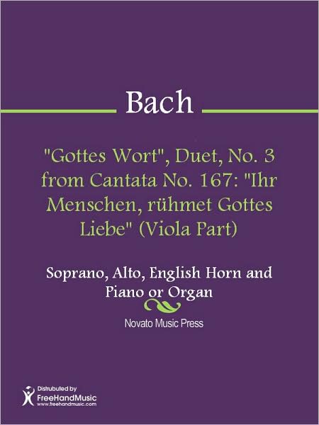 "Gottes Wort", Duet, No. 3 from Cantata No. 167: "Ihr Menschen, ruhmet Gottes Liebe" (Viola Part)