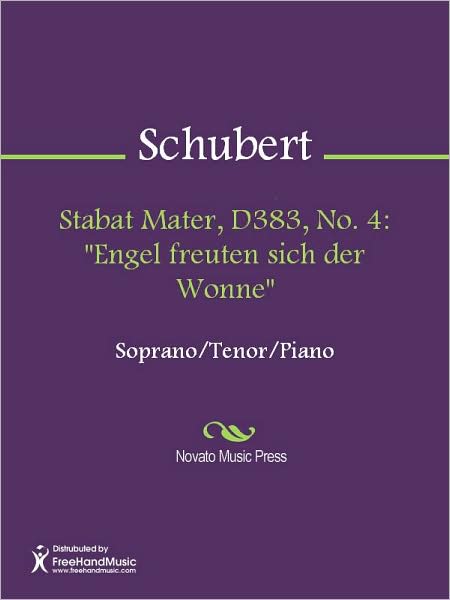 Stabat Mater, D383, No. 4: "Engel freuten sich der Wonne"