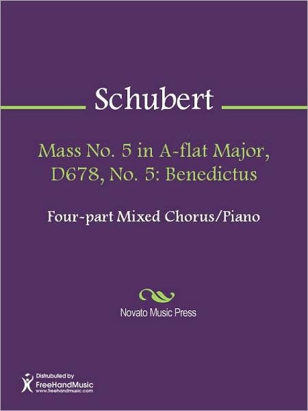Mass No. 5 in A-flat Major, D678, No. 5: Benedictus