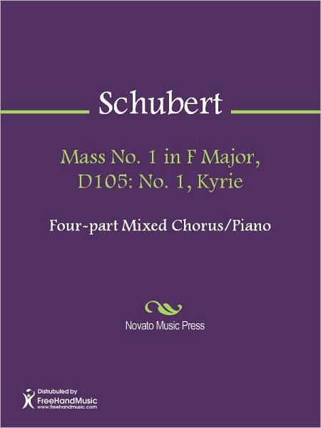 Mass No. 1 in F Major, D105: No. 1, Kyrie