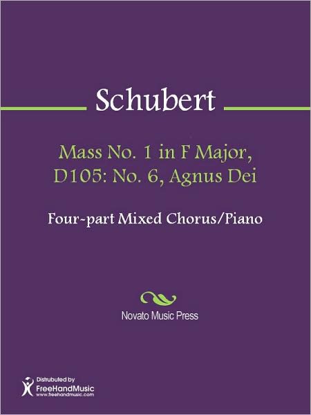 Mass No. 1 in F Major, D105: No. 6, Agnus Dei