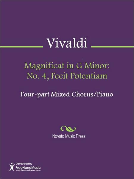 Magnificat in G Minor: No. 4, Fecit Potentiam