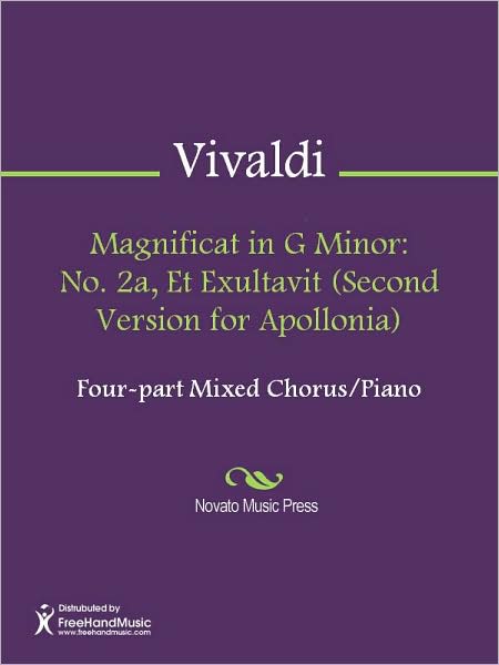 Magnificat in G Minor: No. 2a, Et Exultavit (Second Version for Apollonia)
