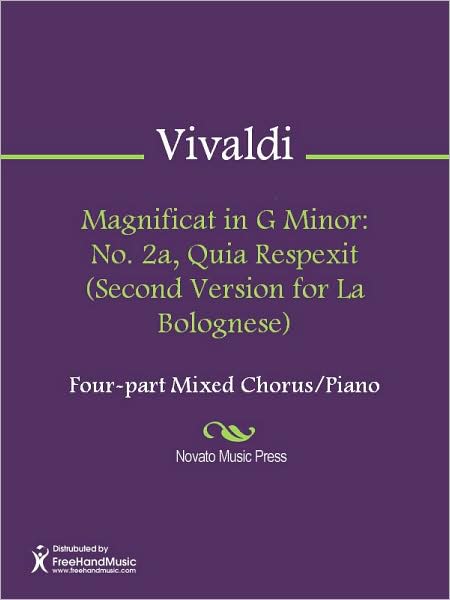 Magnificat in G Minor: No. 2a, Quia Respexit (Second Version for La Bolognese)