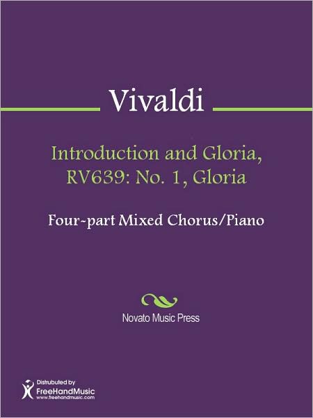 Introduction and Gloria, RV639: No. 1, Gloria