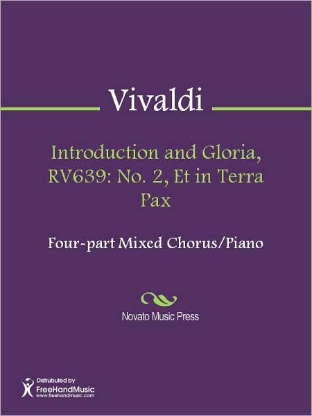 Introduction and Gloria, RV639: No. 2, Et in Terra Pax
