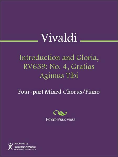 Introduction and Gloria, RV639: No. 4, Gratias Agimus Tibi