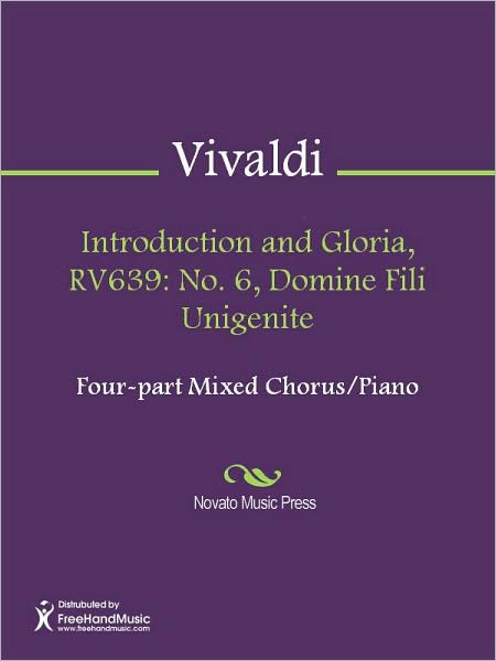 Introduction and Gloria, RV639: No. 6, Domine Fili Unigenite